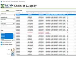 LIMS Chain of Custody