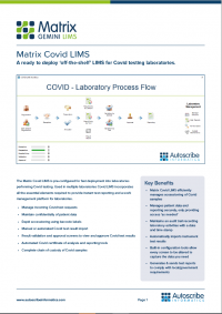 Discover Matrix Covid LIMS Discover Matrix Covid LIMS