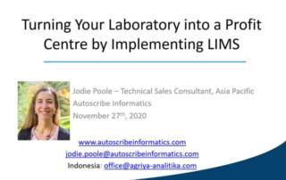 Turning Your Laboratory into a Profit Centre by Implementing LIMS